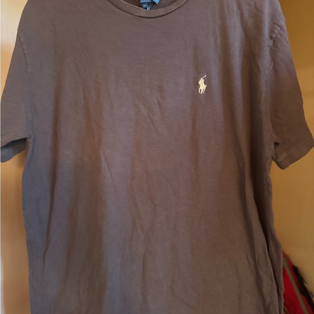 Ralph Lauren Men's Dark Brown Short Sleeve Tee